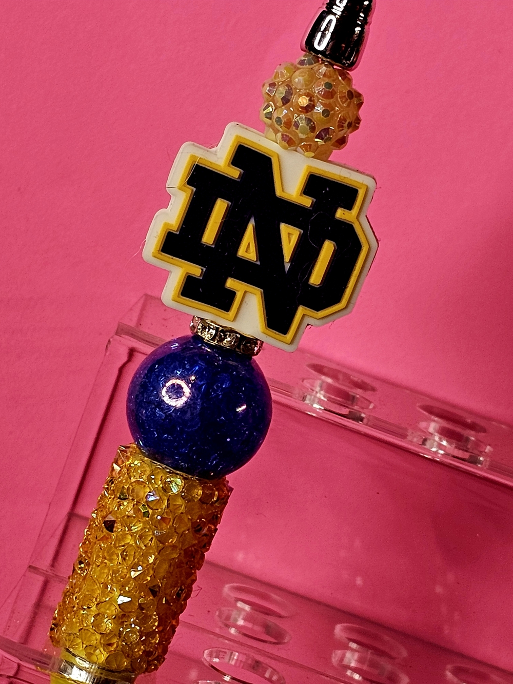 Notre Dame Sparkly/Blingy Custom Created Super Fan Pen